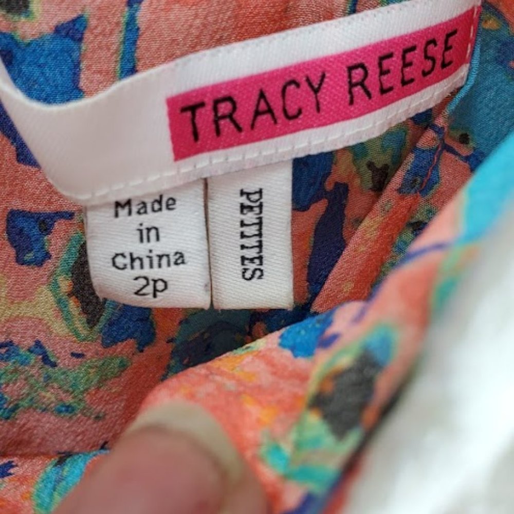 Tracy Reese Anthropologie Cubist Dress 2P Petite - Picture 5 of 7